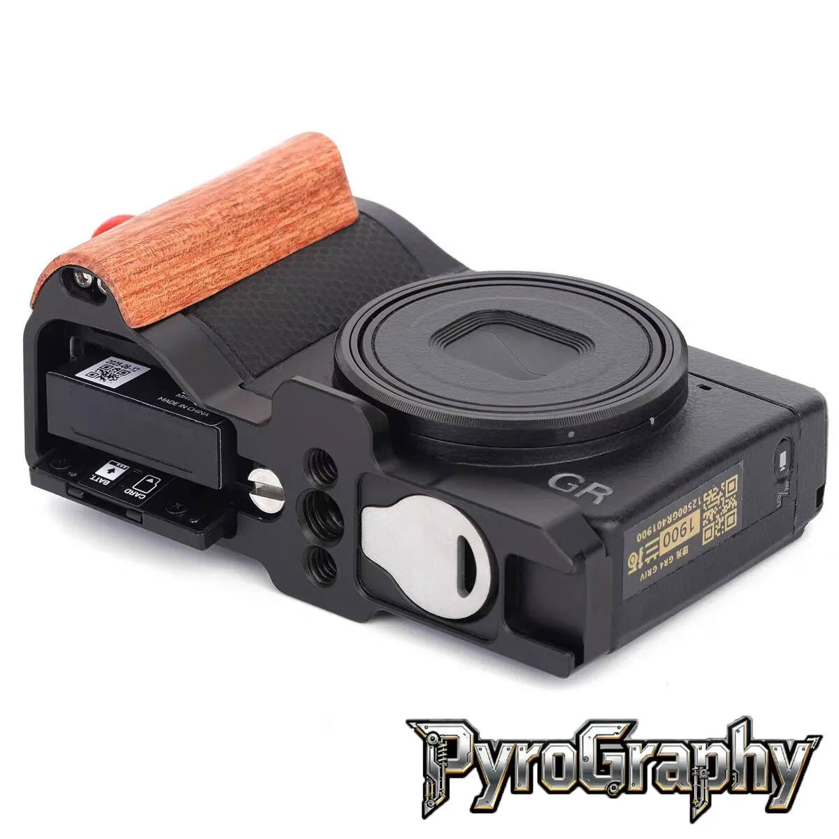 

Комплект для пирографии GRIV GR4: L-образная деревянная рукоятка, крепление для большого пальца и стандартная базовая пластина в стиле Arca для камер Richo GRIV/GR4