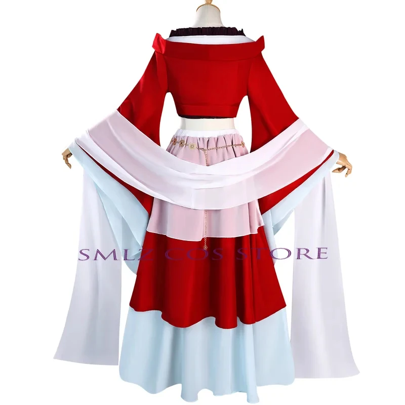 

s;3,t'7\b/Moondance Cosplay Costume Anime The Apothecary Diaries Women Dress Maomao Dance Red Uniform Set Hallo2;d,6'v\8/