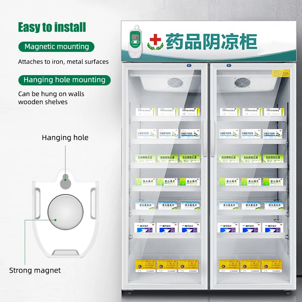 Digital USB Temperature and Humidity Data Logger 34560 Point Temperature Recorder Built-in NTC Sensor for Cold Chain Transport