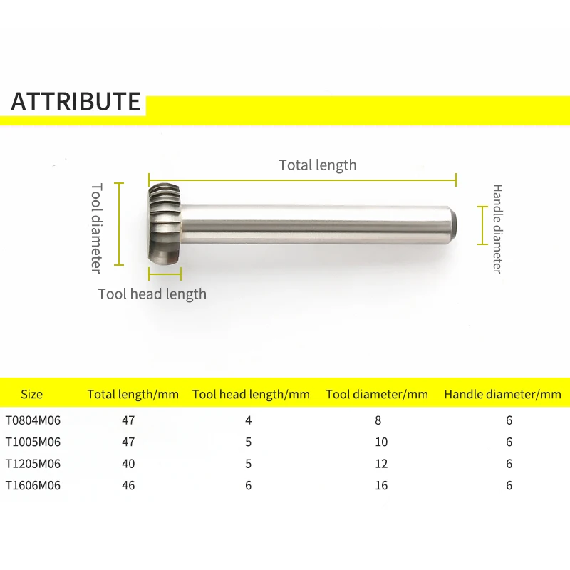 T Type Circular flathead Tungsten Steel Metal Arc Flat Head Grinding Head Milling Cutter Carbide Rotary File