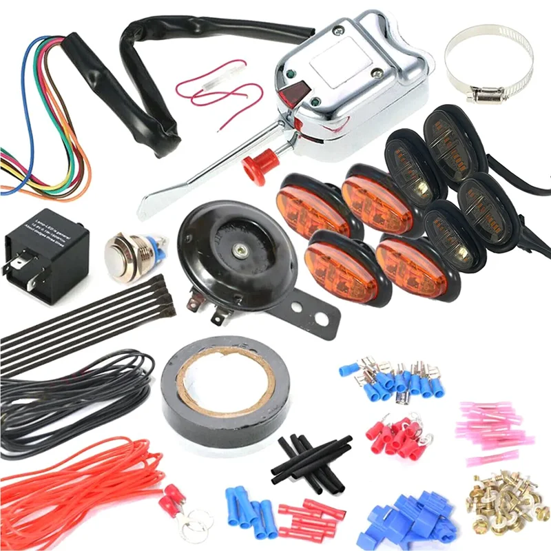 

Universal UTV 4X4 Turn Signal Horn Street Legal Kit Turn Signal Horn Conversion Kit For Polaris Ranger, General, RZR-A65M
