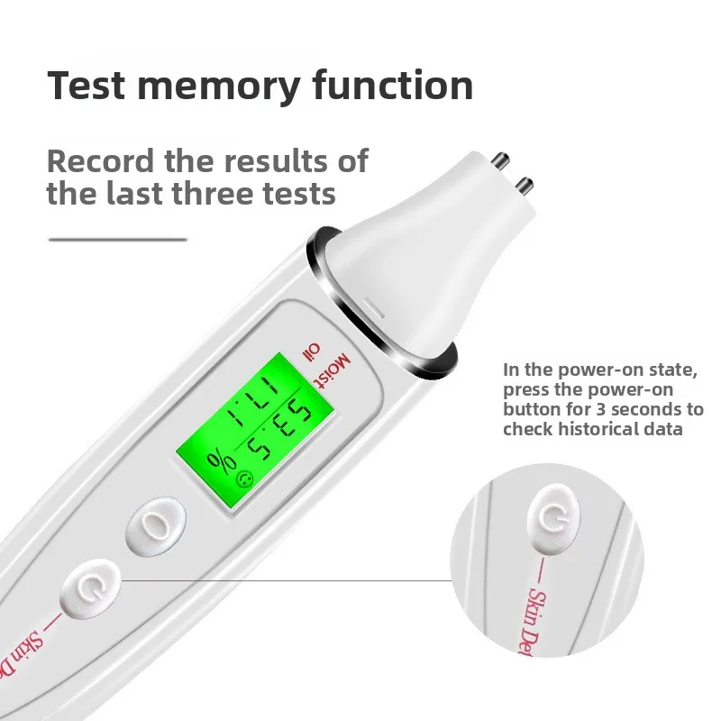 

Accurate Skin Health Detector Facial Moisture Oil Content Analyzer Home Beauty Instrument for Personal Skincare Routine