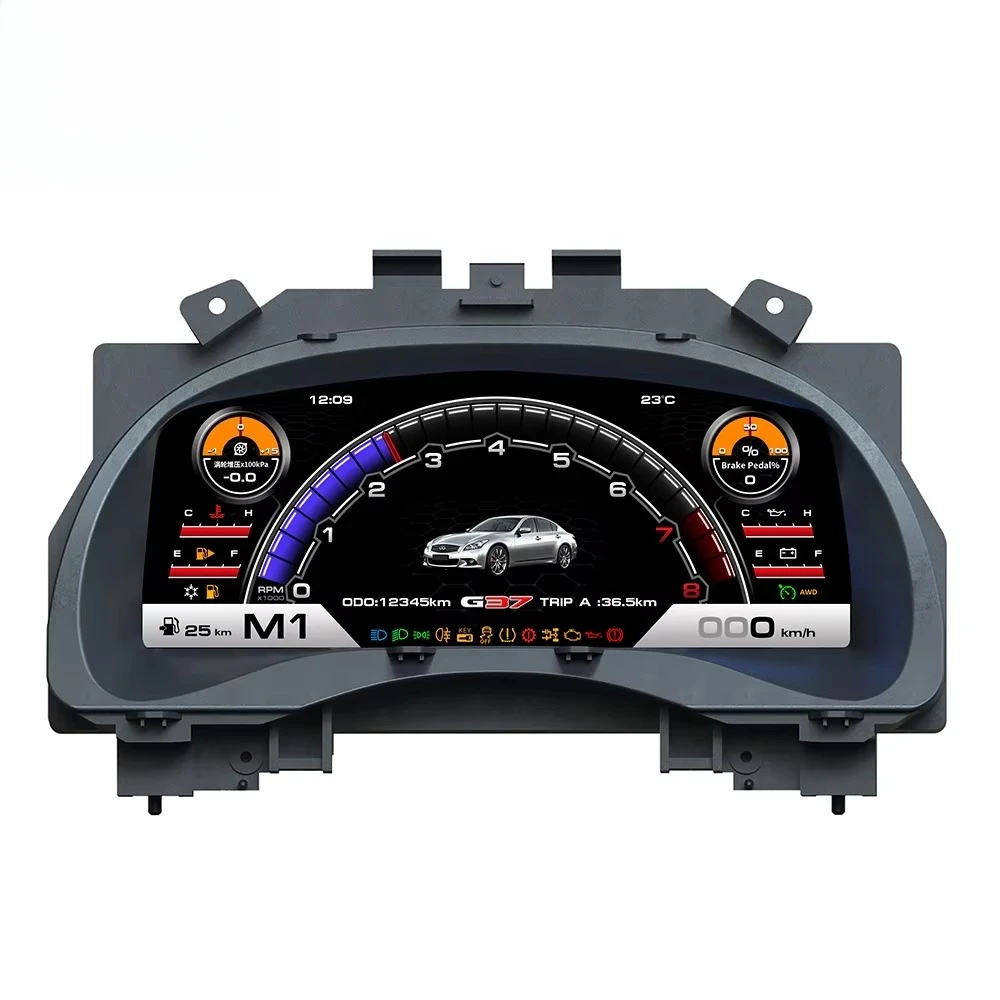 

RoadNavi 12.3'' LCD Digital Cluster RN-1030 for Infiniti G25 G35 G37 2008-2012 Dashboard Panel Speedometer