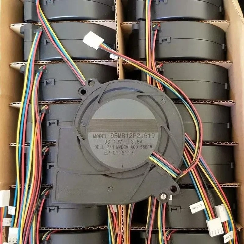 12V 3.8A Blower Fan for  9733 9BMB12P2J619 High Air Volume Cooling Turbo Fan for Industrial Equipment HVAC System