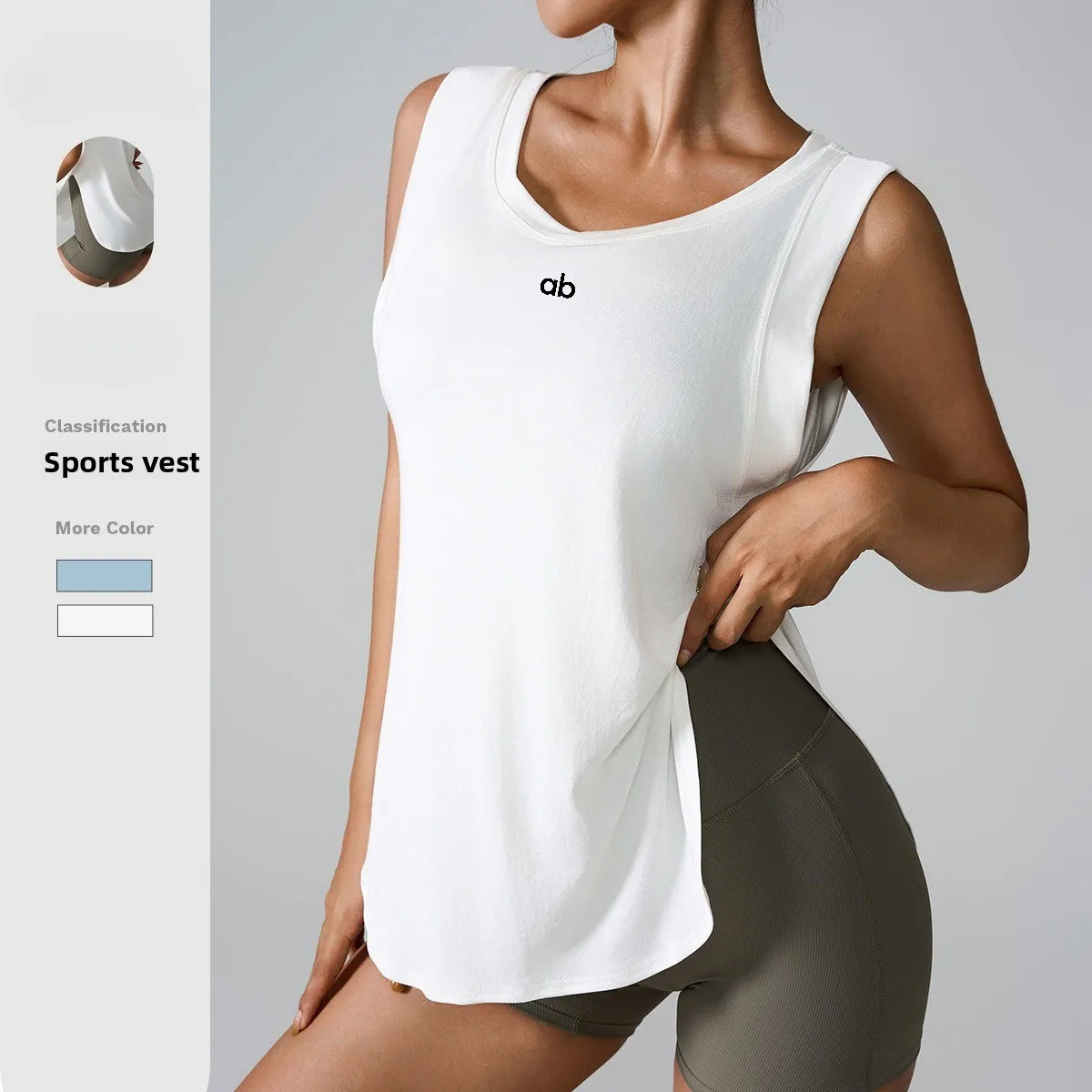 Women's Quick Dry Sleeveless Yoga Vest Loose Pullover Sports Blouse for Fitness Running Workout Athletic Gym Yoga Top
