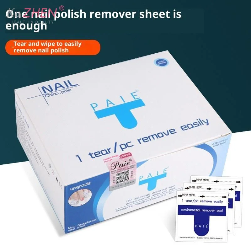 Profissional almofada gel polonês removedor toalhetes limpador de unhas toalhetes laca de unhas removedor de esmalte almofadas de papel limpador de arte do prego um passo