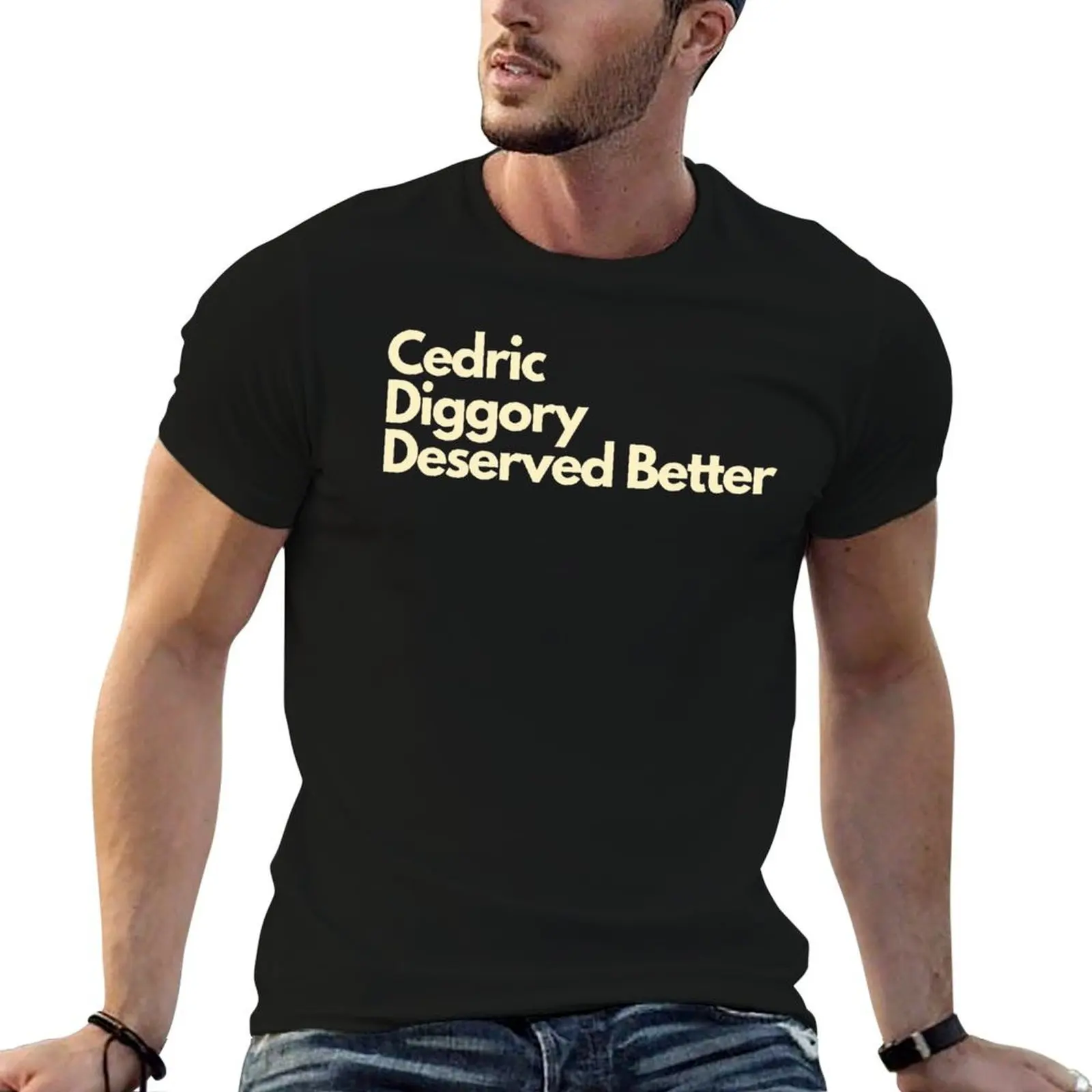 Camiseta Cedric Diggory, camisetas divertidas, camiseta de algodón para hombre, camiseta de algodón de alta calidad para hombre, camiseta de verano