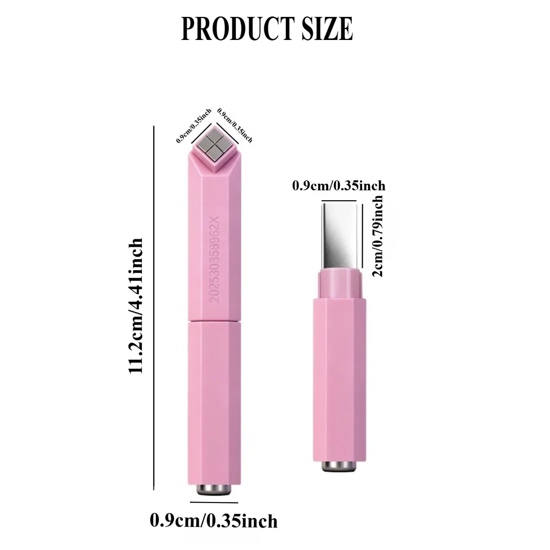 4-in-1 Diamond Shape Nail Magnet Set for Cat Eye Gel Polish - Strong Magnetic Stick & Rhinestone Placement Tool for Professio...