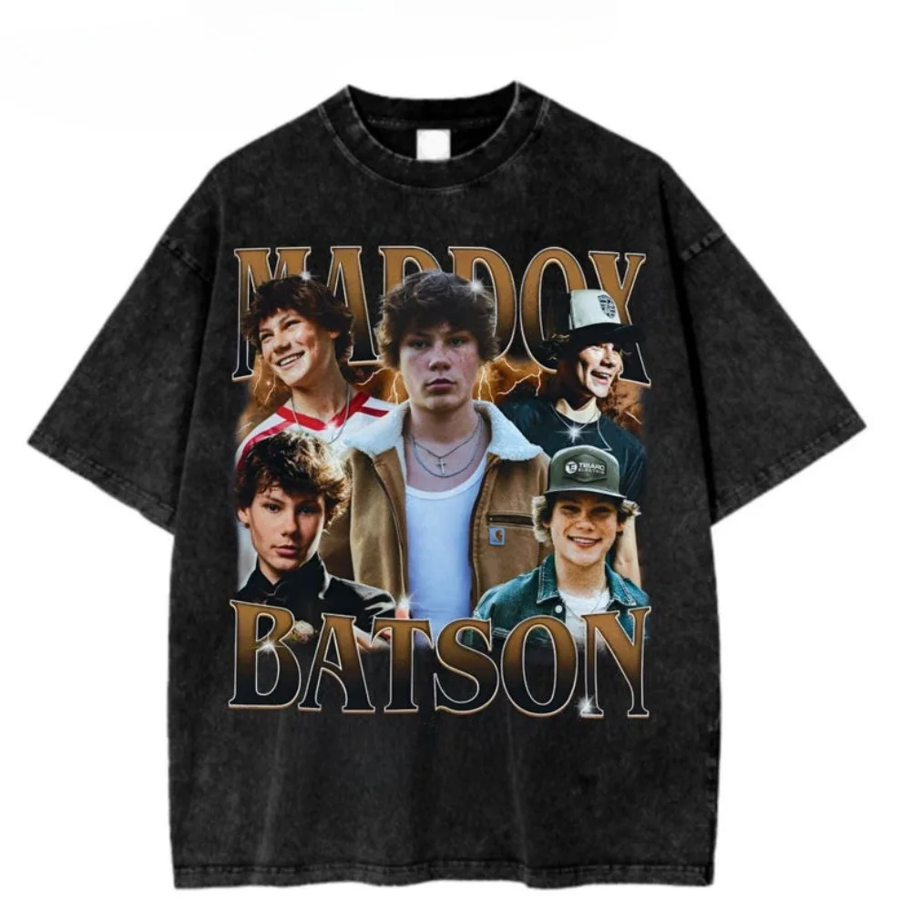 

Maddox Batson Merch T-Shirts Merch Summer Unisex Fashion Casual Short Sleeve Tee Streetwear Wash Cotton T-shirt