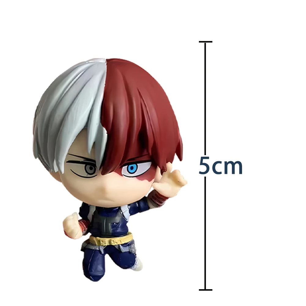 

MHA Anime Todoroki Shouto Figure Mini Edition Action Figure PVC model Kids desktop ornaments Collection child toy Gifts 5cm