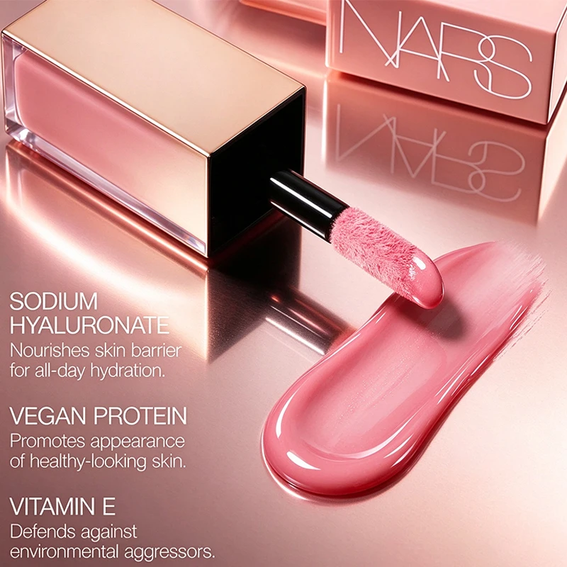 Classic Brand Makeup NARS Lightweight Water Light Sensation Liquid Powder Blusher Moisturizing Small Powder Gold Tube Blusher