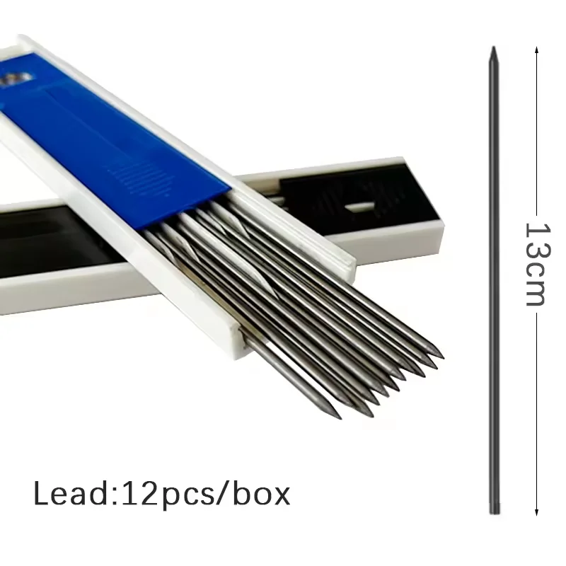 2.0 مللي متر HB مجموعة أقلام رصاص ميكانيكية 2 قطعة أقلام رصاص ميكانيكية معدنية أقلام رصاص ميكانيكية لكتابة حامل الرصاص الفني علامة معدنية #3