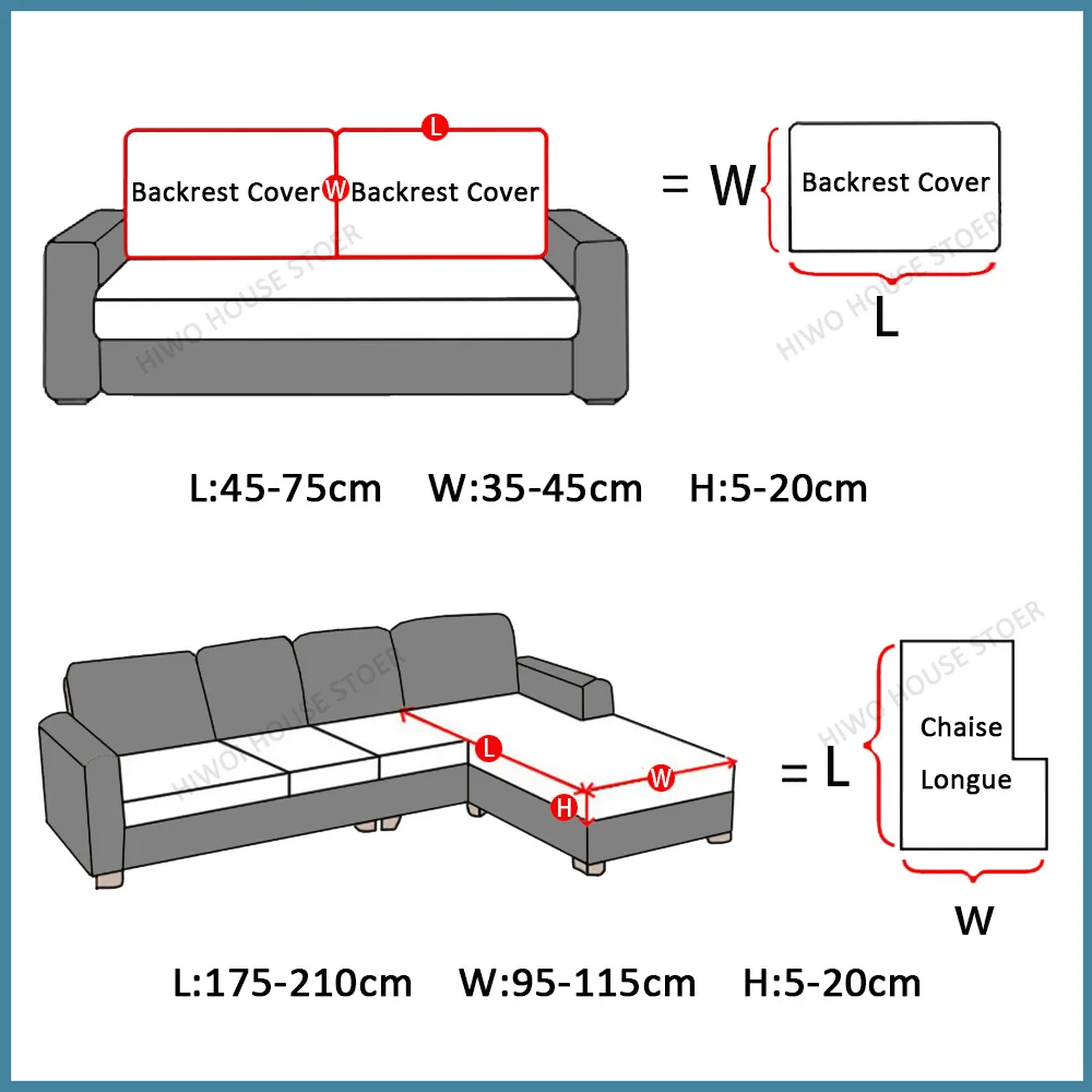 Waterproof Sofa Seat Cushion Cover Jacquard Chair Cover Stretch Washable Removable Sofa Slipcover Home Couch Protector 1PC