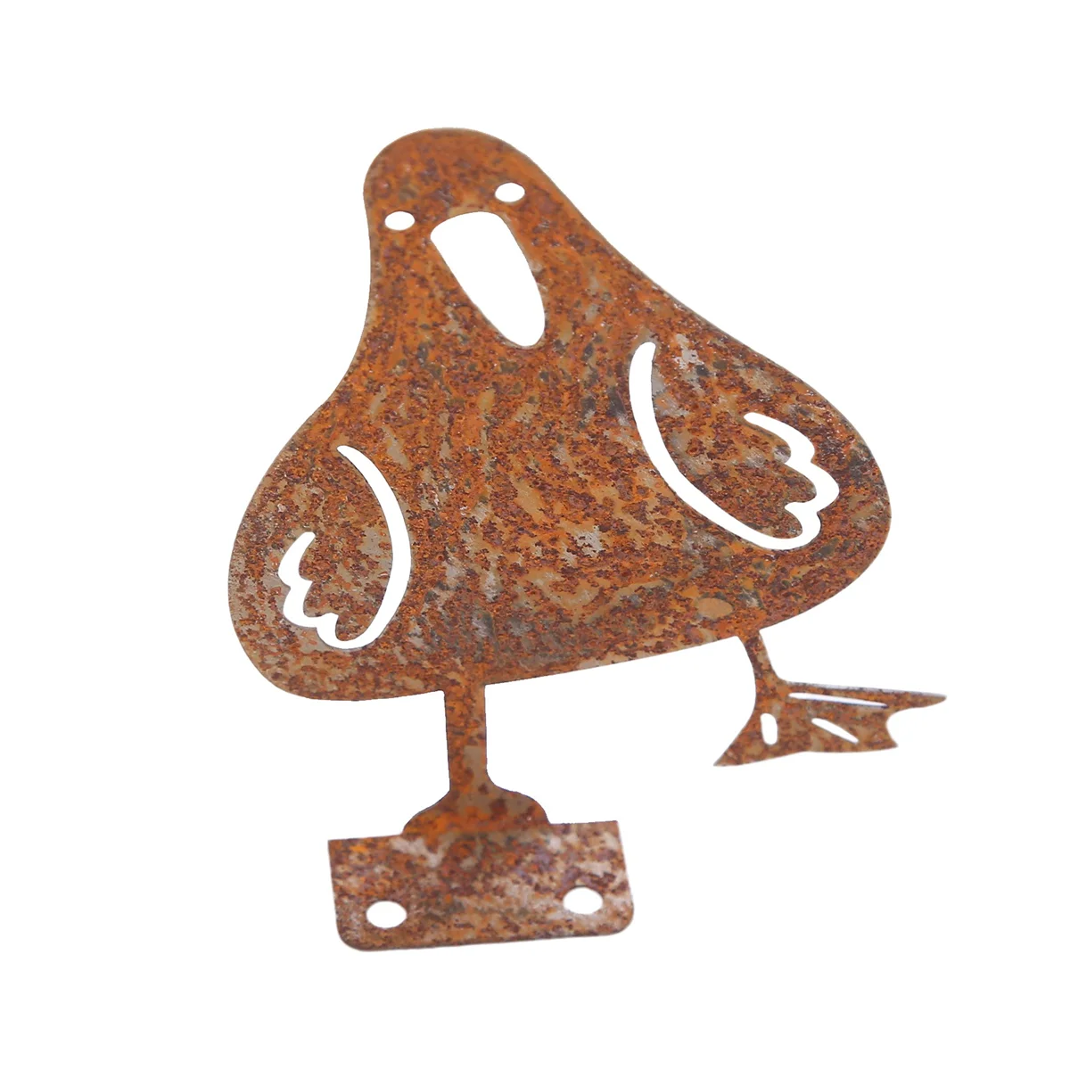 Rusty Metal Seagull Garden Fence Decor Bird Country Yard Art Signs Gardening Decoration Metal Bird Stakes