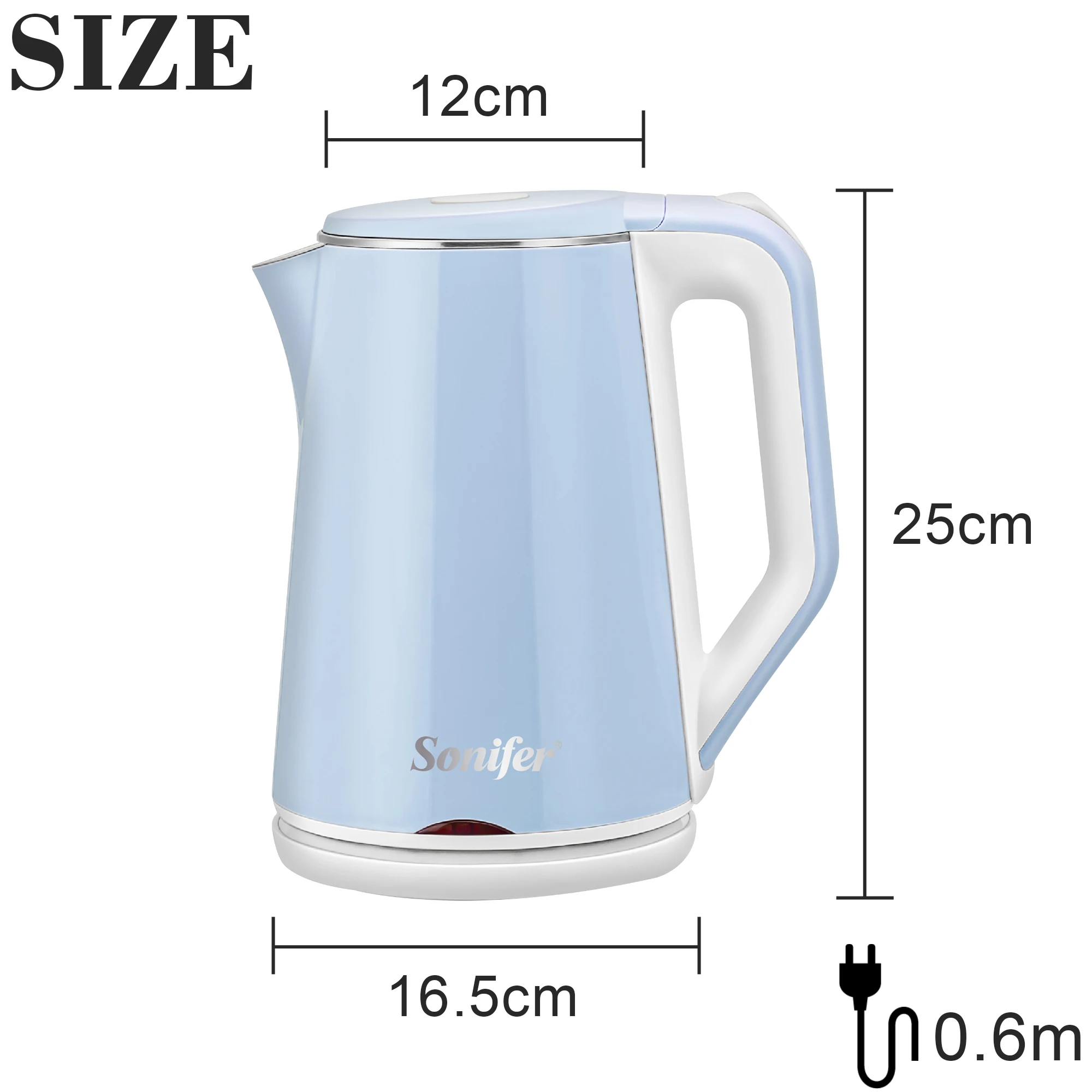 Sonifer 1.8L Electric Kettle Stainless Steel Kitchen Appliances Smart Kettle Whistle Kettle Samovar Tea Thermo Pot Gift SF2076