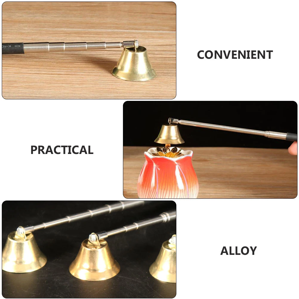 1 قطعة طفاية 17-68 سنتيمتر مقبض طويل سبائك مرنة المطهو لرائحة الروائح المعطرة جرة الشاي ضوء الشموع أداة النار