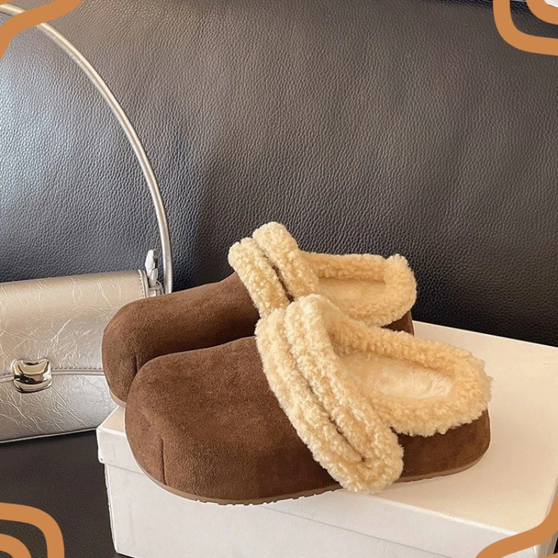 Winter New Women's Shoes Retro Plush Ultra Warm Loafers for Woman Comfort Vacation Casual Shoes Designer Shoes Zapatos De Mujer