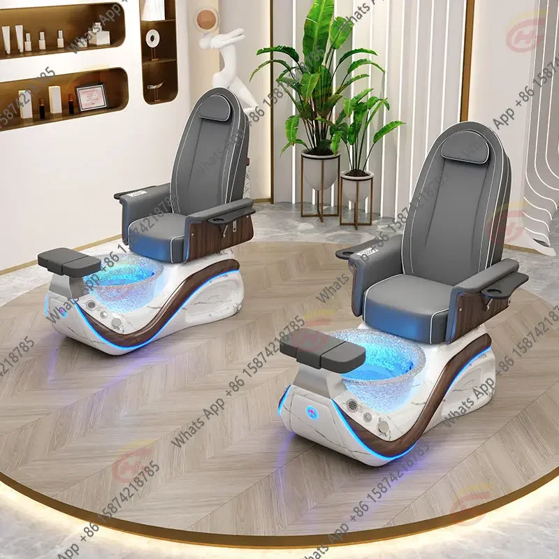 M32 Foreign Trade High-end Customized Multi-functional Nail Art Electric Massage Foot Bath Chair Beauty Salon Special Pedicure S