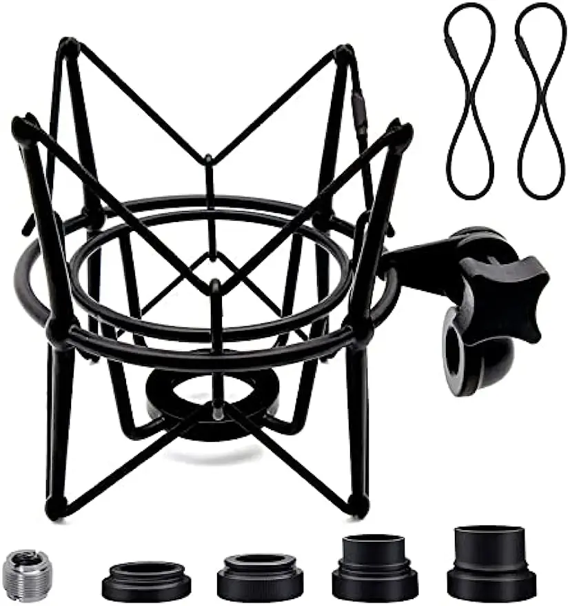 Microphone Shock Mount Universal Mic Holder Spider Recording Mic Shockmount Stand Compatible