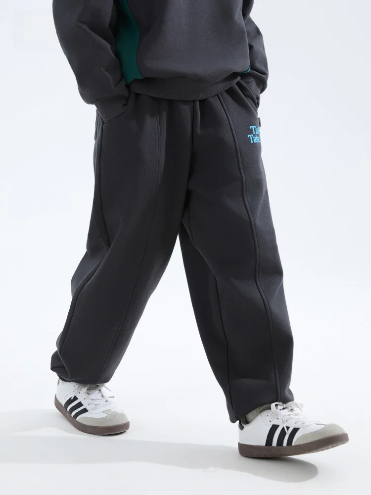 Mipo Autumn Children's Pants High Waist Casual Sweatpants Outdoor Sports Boys Students Leisure School Campus Pants for Kids