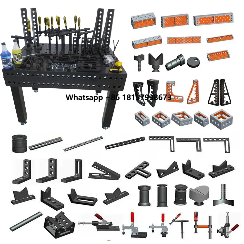 

High Quality 3d Welding Fixture Table Clamping System Welding Bench D16 D28 Steel Welding Table Tool Accessories