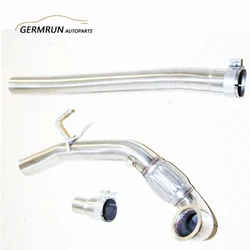 Stainless Steel Downpipe Fit For Volkswagen Golf R 2015-2016 MK7 2.0T V-band 3