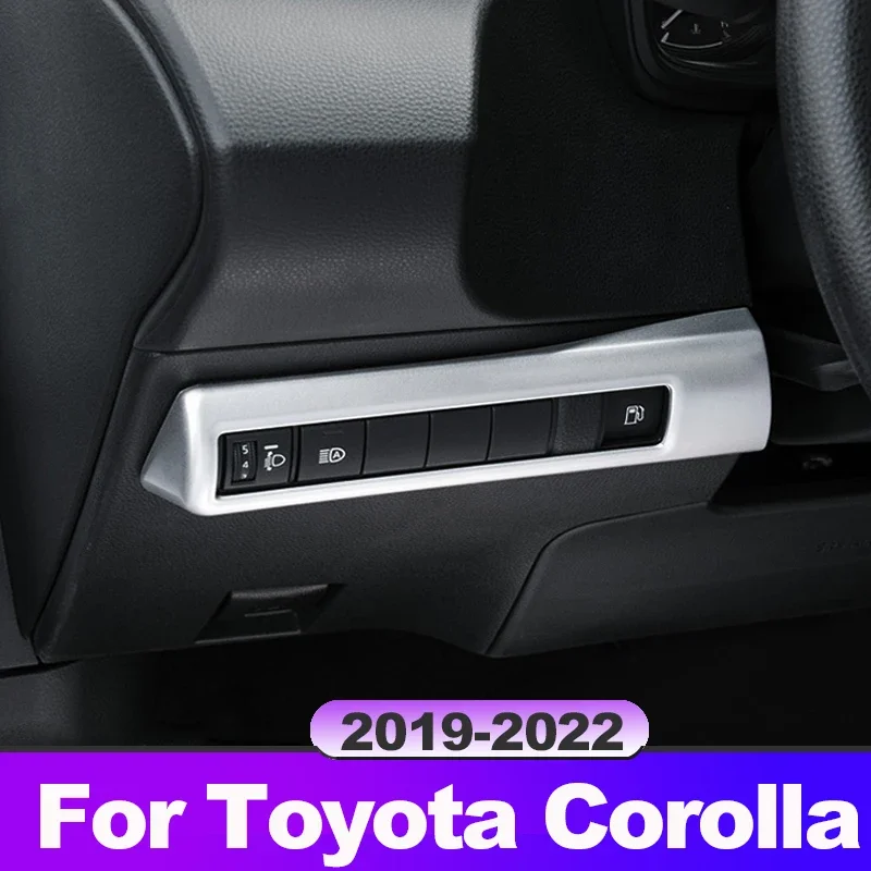 

Для Toyota Corolla 2019-2021 2022 2023 2024 E210 12-й ABS переключатель фар автомобиля с блестками регулировка фар декоративная наклейка на крышку