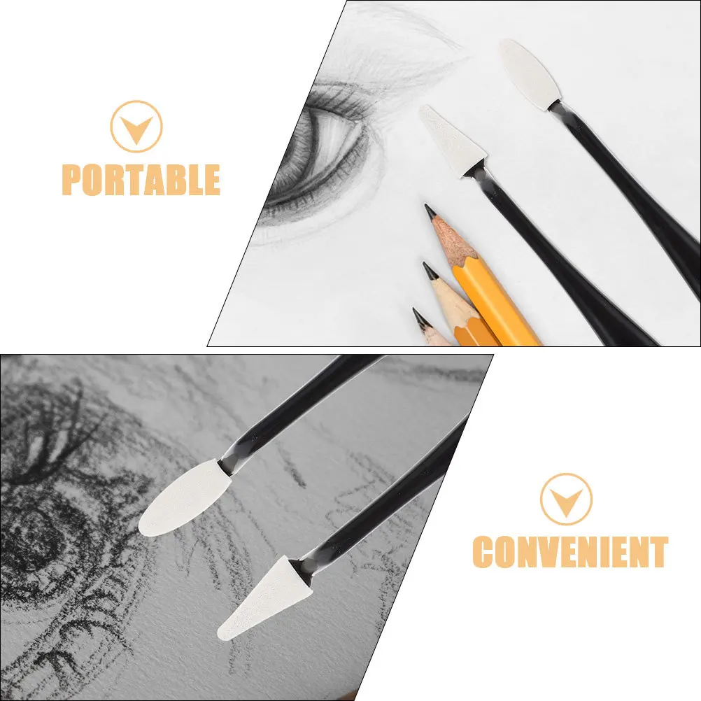 1 مجموعة من أدوات ممسحة الرسم الإسفنج الخلاطات الجذع ممحاة لرسم الفحم تلطيخ ورقة مزج الفنانين لوازم الرسم #2