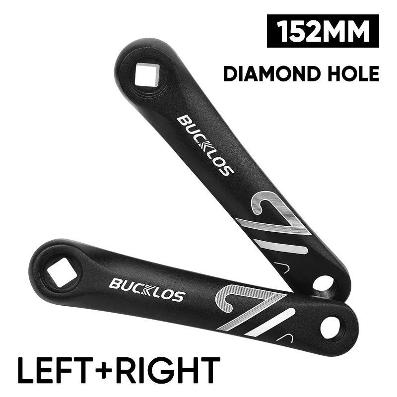 BUCKLOS Fiets Crankarmen Aluminium Fiets Spinning Cranks 152mm 170mm 175mm Fiets Repareren Cranks Armen MTB fiets Deel