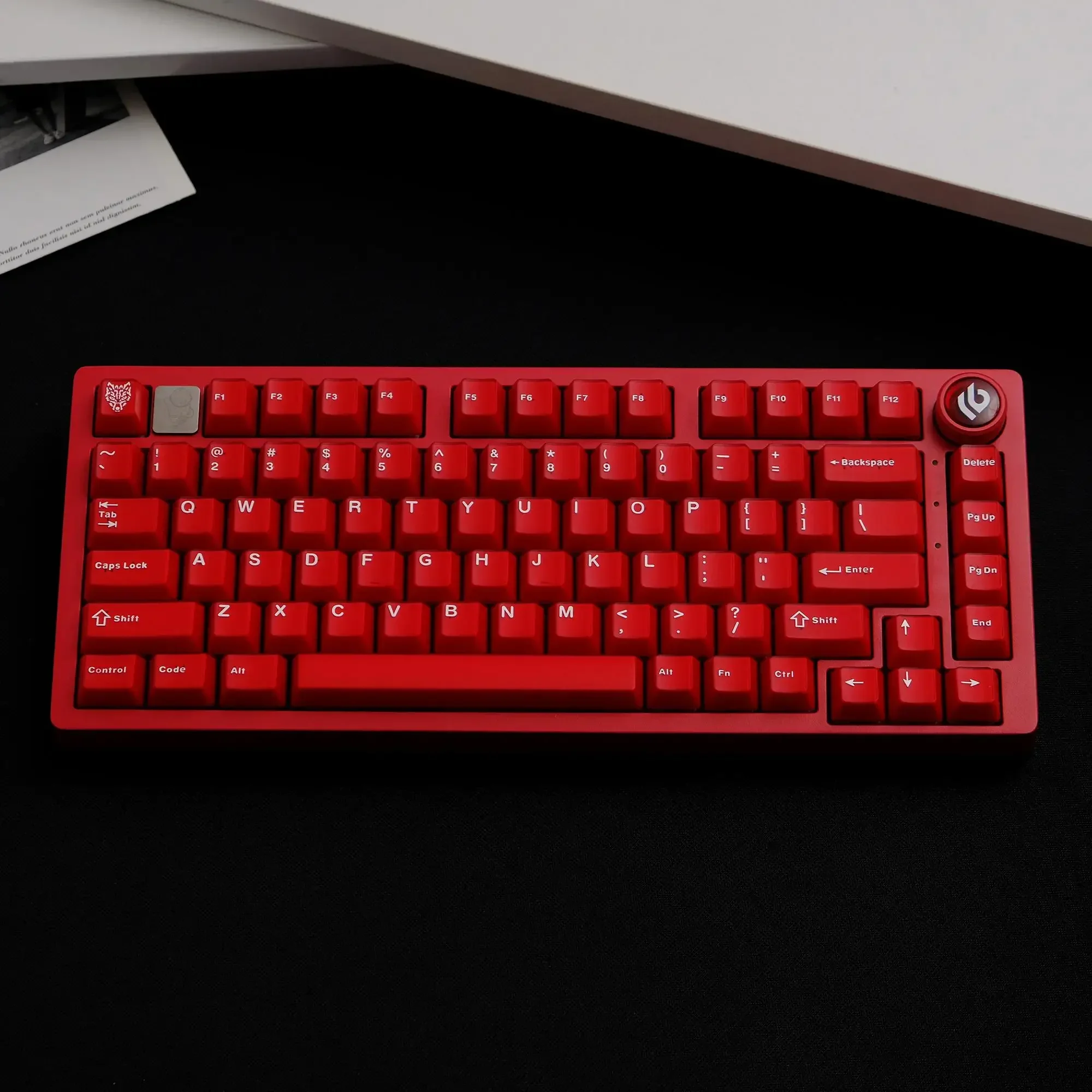 Classic ruby keycap ABS two-color semi-transparent original factory with hi75RainyATKwooting and other keyboards