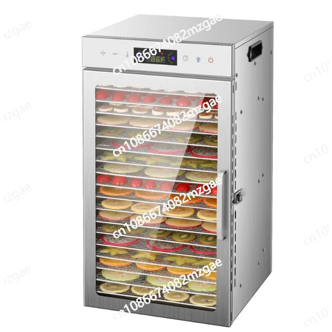 Household small commercial multifunctional stainless steel food dryer, fruit and vegetable meat dehydration air dryer