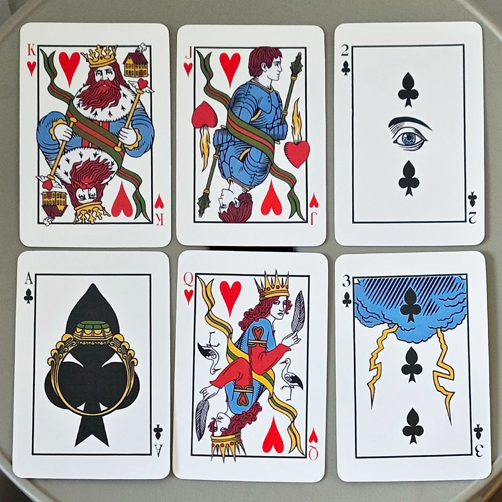 9*6cm The Hermes Playing Card Deck Vintage Art Fortune Telling & Divination Cards 54 Pcs Full Set Poker Deck Double-embossed