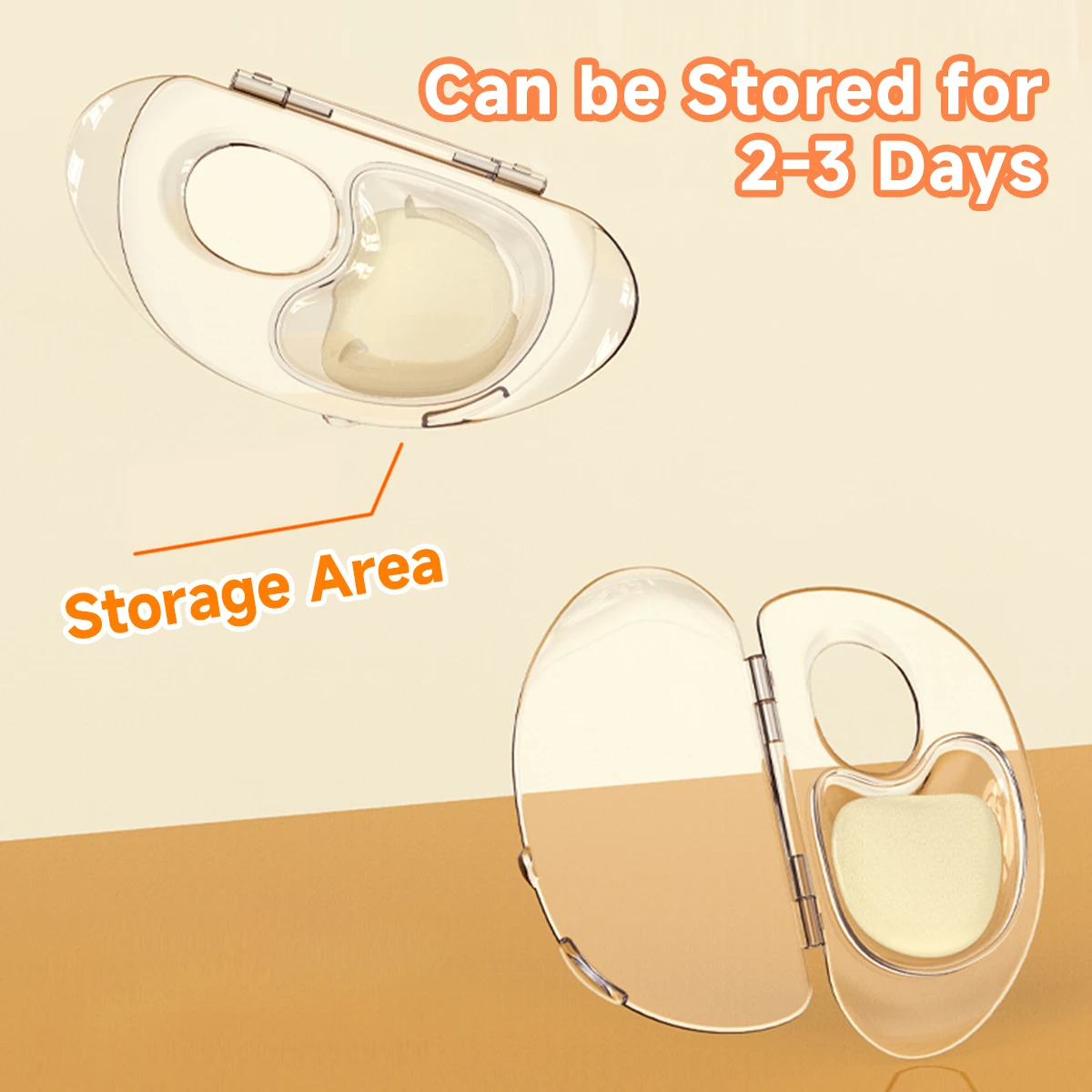 1 lotto di palette per trucco sigillate in acrilico, tavolozza per test di stoccaggio di fondotinta liquido pieghevole a 180 gradi, facile da riporre