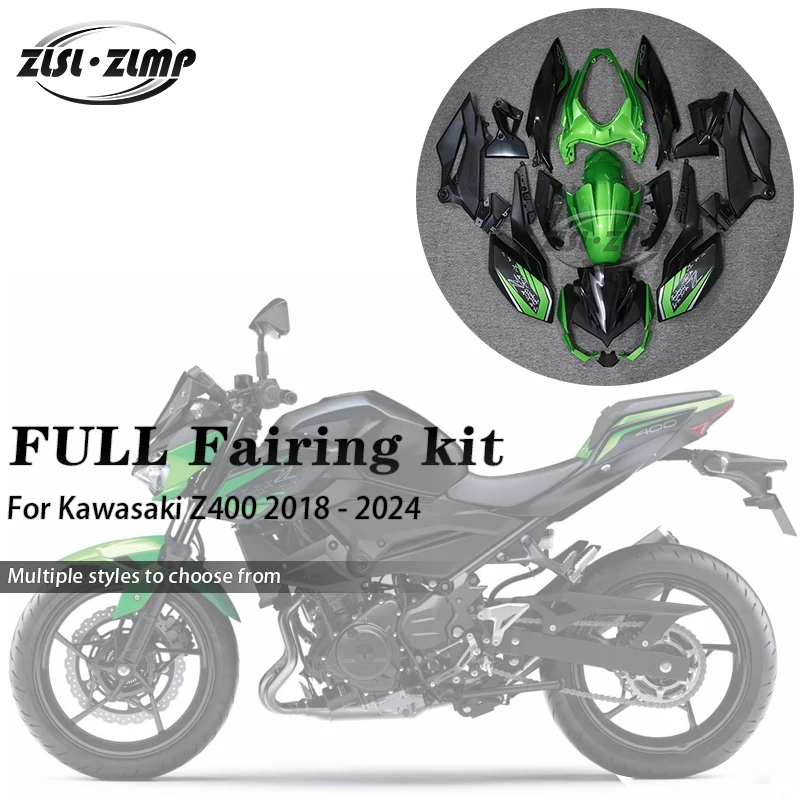 Ajuste para Kawasaki Z400 z400 z 400 2018 - 2024 Kit de carrocería de carenado ABS para motocicleta Z 400 2018 2019 2020 2021 2022 2023 2024