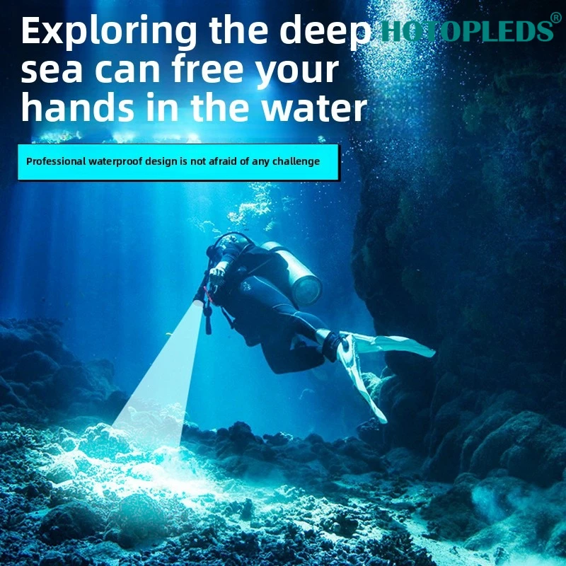 Latarka zewnętrzna Wodoodporny patrol bezpieczeństwa Przenośna wielofunkcyjna latarka o mocnym świetle Akumulatorowa lampa do nurkowania