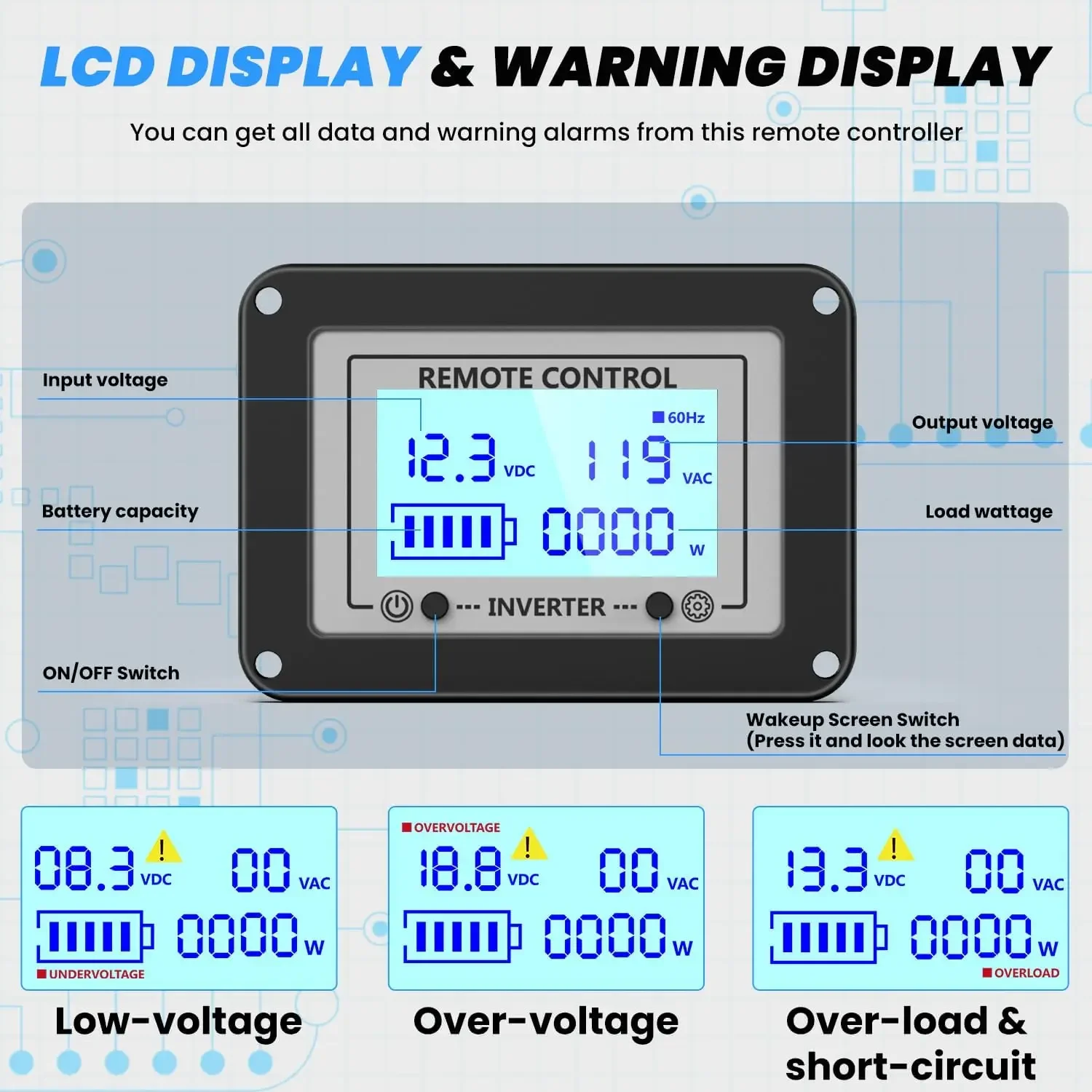 純粋な正弦波インバーター,4000W, 12V DC〜120V,オフグリッド,トラック用ACコンバーター,家庭用,最大8000W