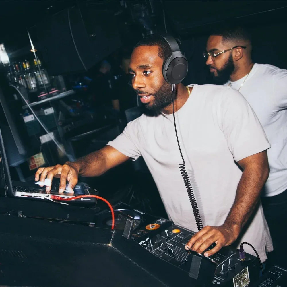 เปลี่ยนสายสัญญาณเสียงอัพเกรด Braided Tangle-Free สำหรับหูฟัง Sennheiser Urbanite XL Wireless Over-หูฟัง