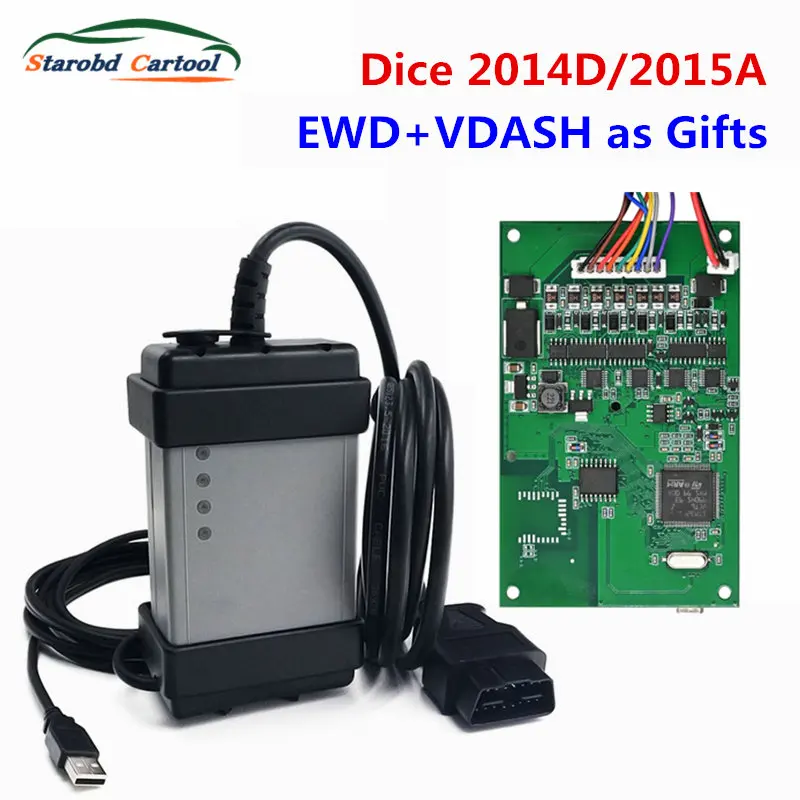 High Quality J2534 2014D Protocol Control Module Maintenance 2015A DICE 2014D Pro OBD2 Car Diagnostic Scanner