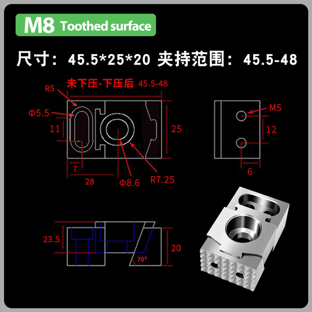 الصناعية التصنيع باستخدام الحاسب الآلي متعدد محطات مركز الملزمة Ok المشبك القياسية ملزمة الأجهزة أداة الجانب تحديد المشبك مناسبة لصفيف التصنيع باستخدام الحاسب الآلي