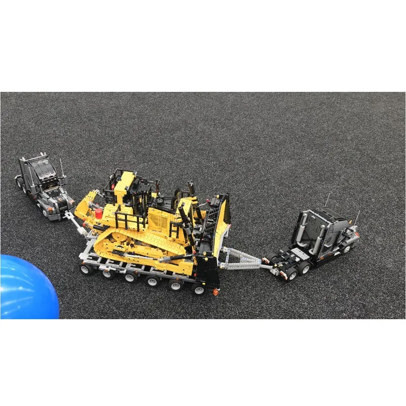 

MOC-158608New ClassicHeavyDutyTransport Platform Trailer DumpTruckBuilding Block Model1336Parts Boysand Children's Birthday Gift