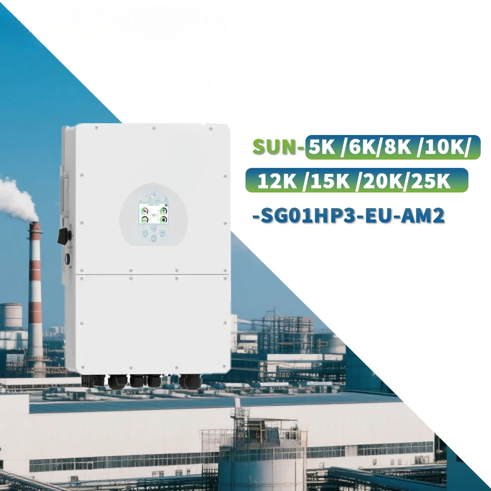 Deye Hybrid Solar Inverter 5KW 6kw 8kw 10kw 12kw 15kw 20kw 25KW SUN-5K/6K/8K/10K/12K/15K/20K/25K-SGO1HP3-EU-AM2 Three Phase
