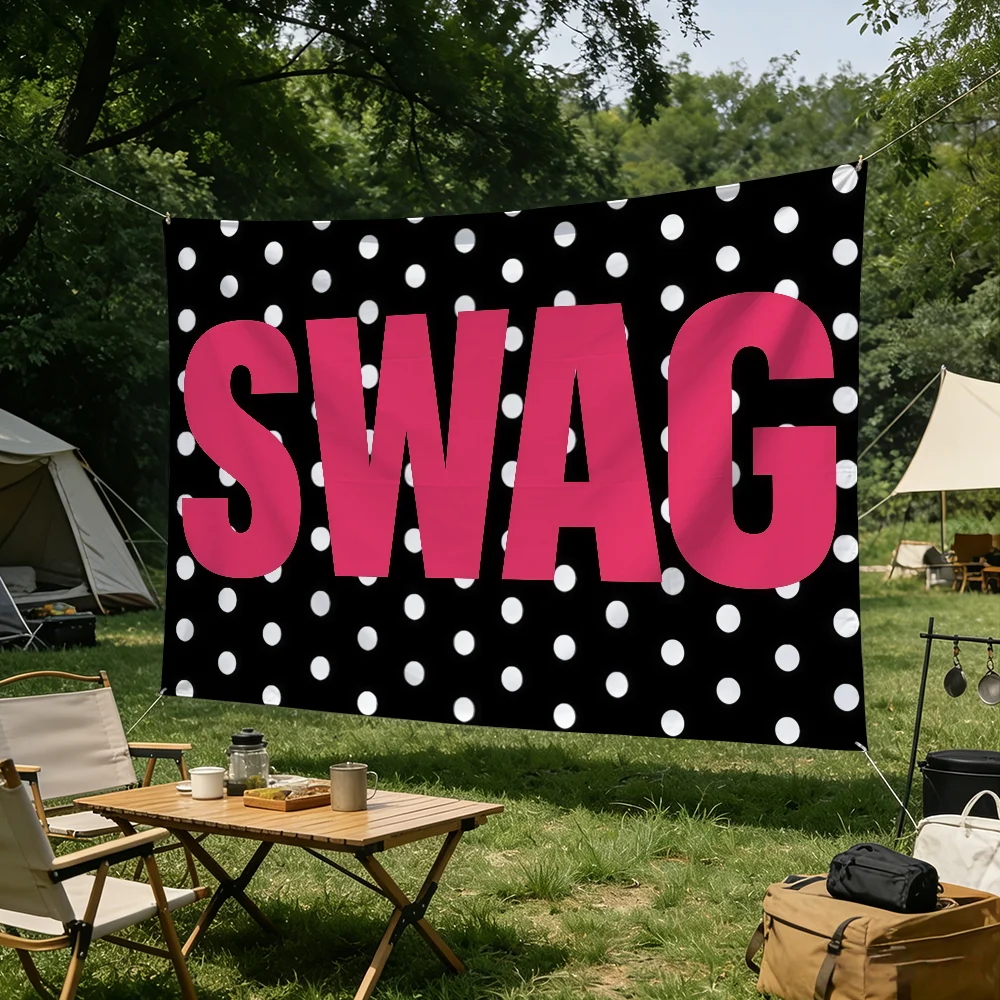 Polka Dot S-SWAG flag Tapestries Outdoor Parties Bedrooms Living Rooms Dorm Rooms Wall Decor Banners Gifts