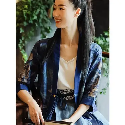 Guofeng Coat Women's 2026spring Summer New High-quality Ladies Chinese Retro Outwear Shawl Short Overwear Top