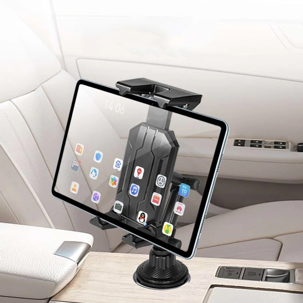 NEW Tablet Cup Holder Mount 360 Adjustable Smartphone Holder Car 270 Tilt Bar Triangular Base Ram Mount Tablet Holder for SUVs