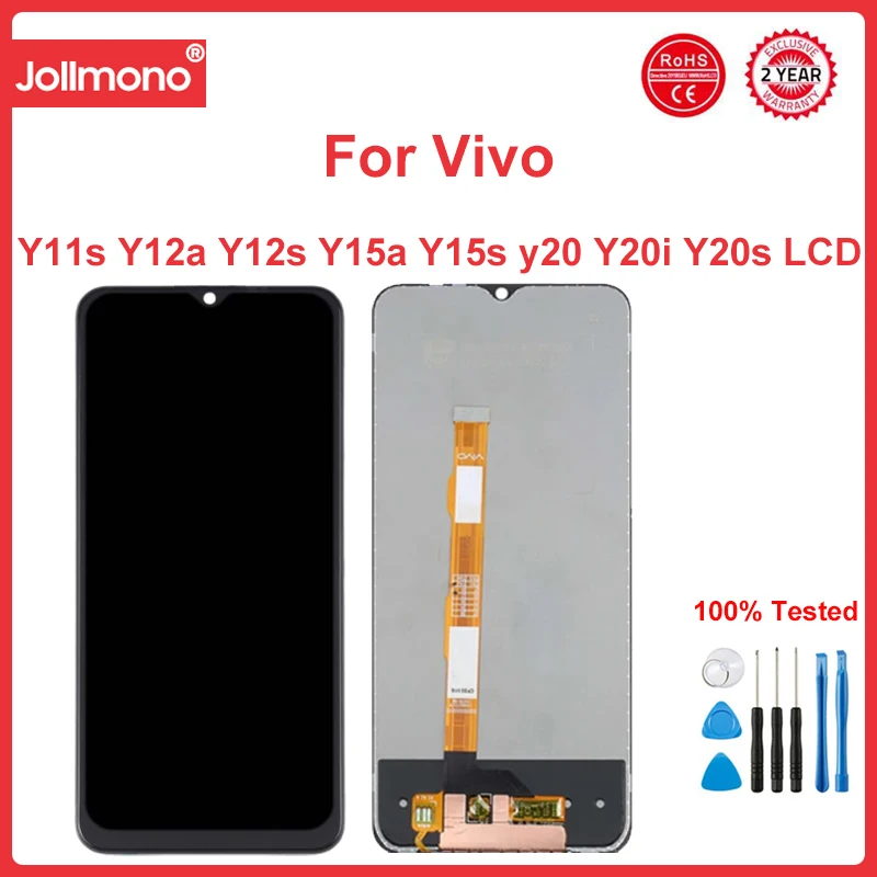 

ЖК-дисплей 6,51 дюйма для VIVO Y11s, Y12a, Y12s, Y15a, Y15s, стандартный ЖК-дисплей, сенсорный экран, дигитайзер для VIVO Y20, Y20i, Y20s, дисплей