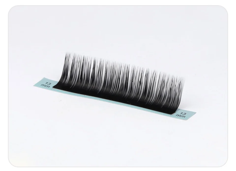 Aguud Weiche, natürliche Volumen-Kaschmir-Wimperntabletts in Mattschwarz, L/M-Locken, 8–15 mm, Mischung aus koreanischem PBT, individuelle Wimpernverlängerung, Make-up – Detail 12