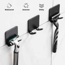 Hot! 1/2/3/4PCS Shaving Razor Holder Alumium Men Shaving Shaver Storage Hook Wall Shelf Razor Rack Bathroom Kitchen Accessories