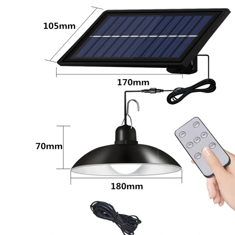 Solar Led Light Outdoor Solar Bulb Pendant Light Double Single Head Solar Lamp Outdoor Waterproof Lighting For Garden Decoration