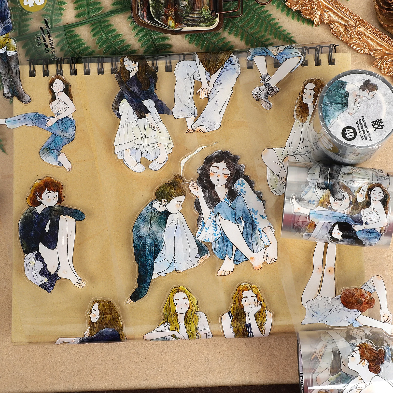 60Mm*10M Vintage Gi… - image