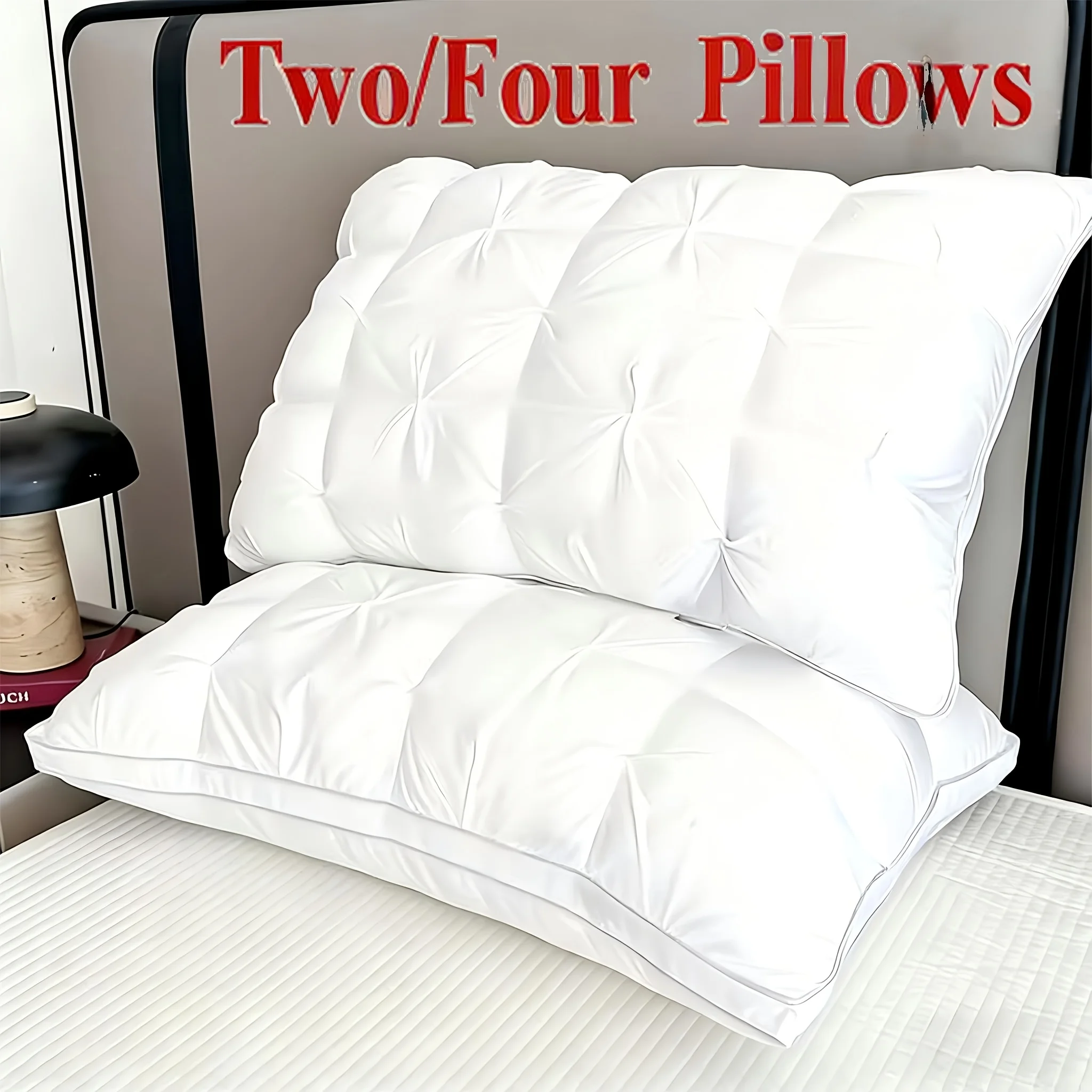 

2/4pcs Ultra-Soft Bread-Shaped Pillows, Yuanbao Pillow - Breathable, Moisture-Absorbent & High Elasticity. Machine Washable, Wrinkle-Resistant. Fits Single/Double Beds, All-Season Use. Must-Have Hot-Selling Pillows For Travel, Office & Home.